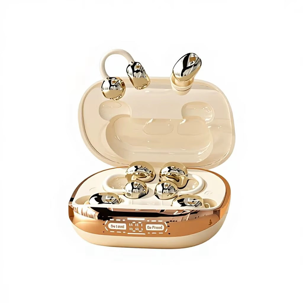 2026 New GT630S Retro Camera Style Clip-On Earrings Wireless Earphones V5.4 IPX-5 Waterproof JL ANC/ENC Bass Boost High-Value