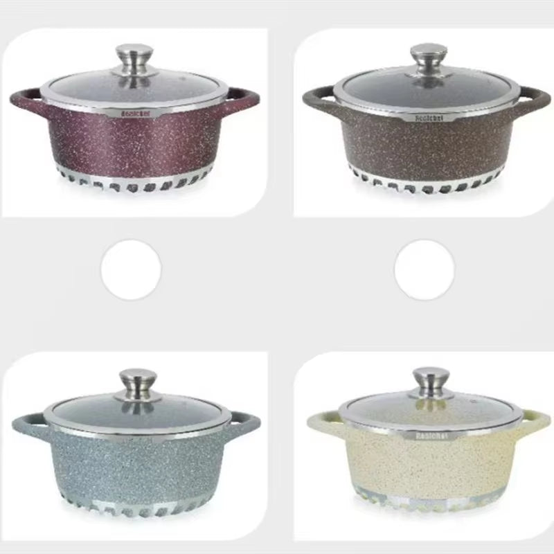 17PCS Cooking Utensils Pots Panelas Kitchenware Set Aluminium Alloy Induction Cookware Set Casserole Ustensiles De Cuisine