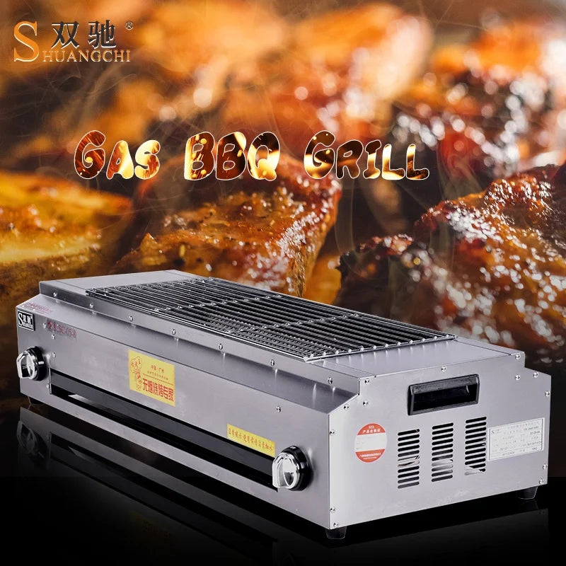 China SC Hot Seller Smokeless Gasbbq Grill Heating Tube Bbq Grill Commercial Electric Grill with Stainless Steel Housing