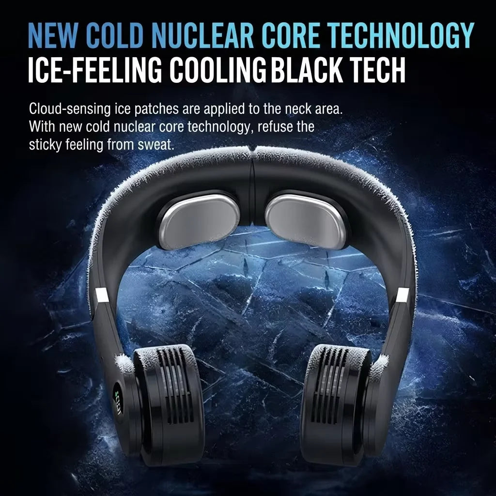 Lightweight Design Silent Portable Fan Factory Wholesale Custom Mini Personal Fan LED Display Rotating Airflow Summer Cooling